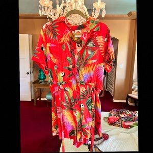 FARM Rio tropical print romper